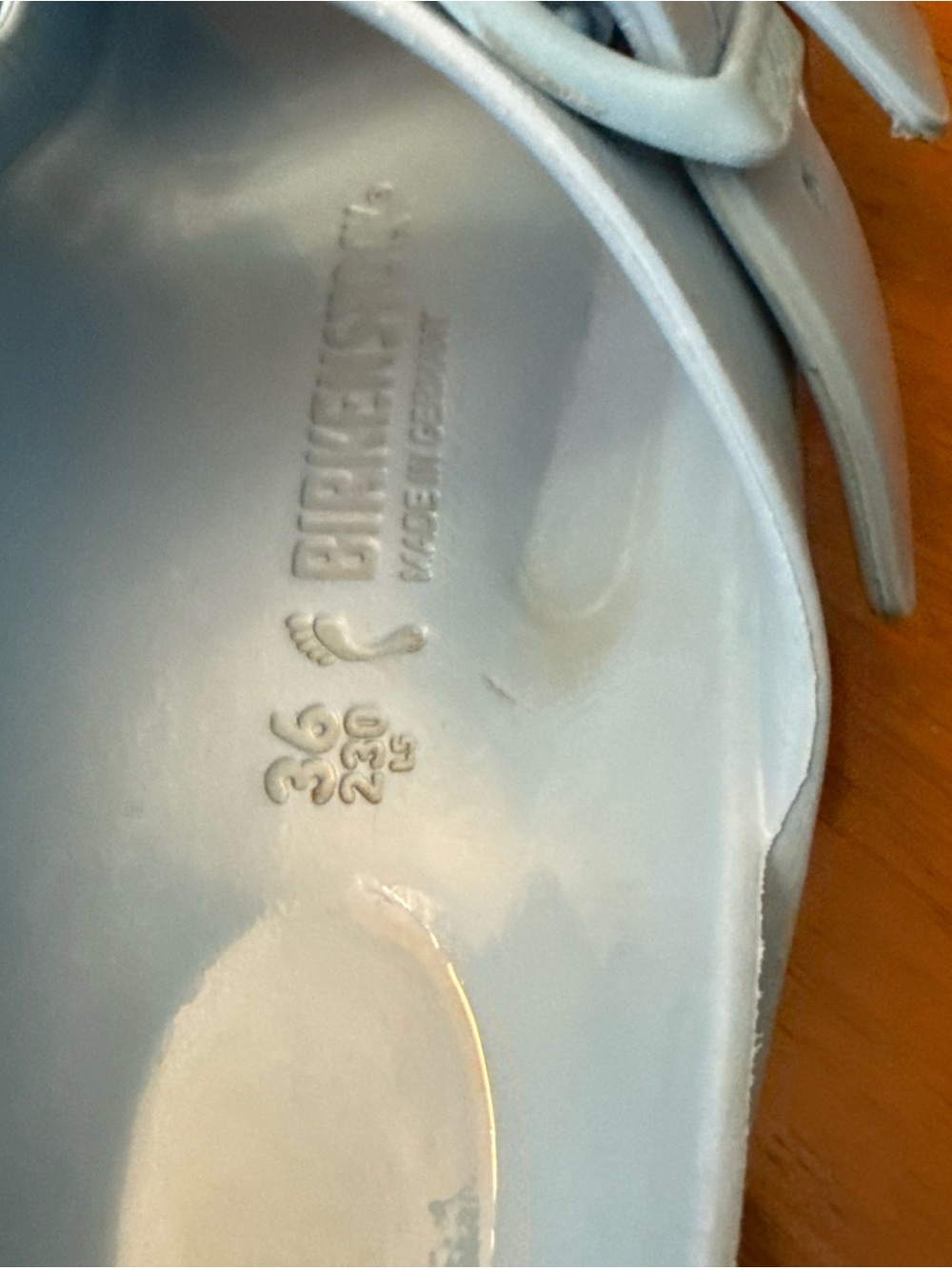 Birkenstock Arizona EVA Shoes Sky Blue Women's Size 6 36lWaterproof Slide Sanfa - Picture 3 of 6